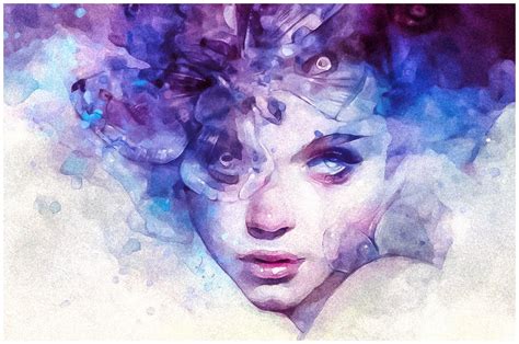 Lovely Watercolor Effect | Photoshop Actions (4990) | Photoshop ...