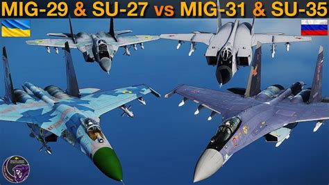 Mig-29 & Su-27 vs Su-35 & Mig-31: BVR Missile Fight | DCS - YouTube