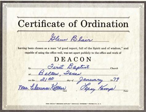 Deacon Ordination Certificate Template | Free Download Pertaining To Ordination Certificate Template