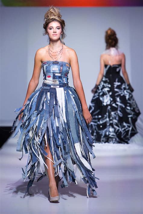 Ellene McClay | Recycled dress, Denim fashion, Upcycled fashion