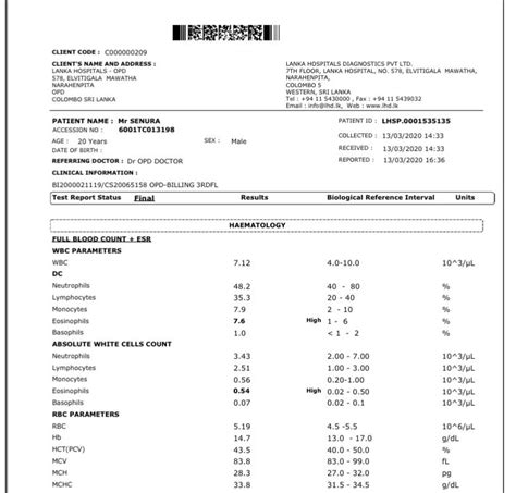 Eosinophils- 0.54 (10^3/micro.l) it’s clearly high, just wanted to know ...