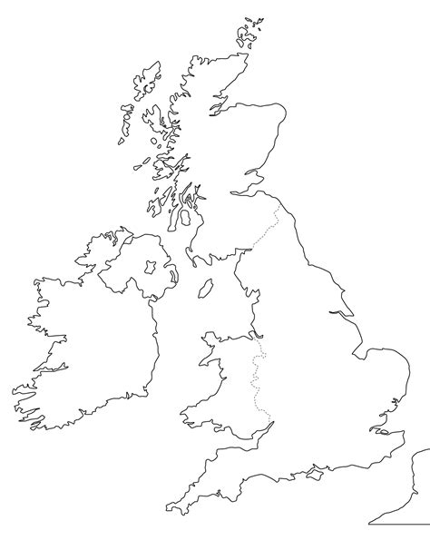 England Map Coloring Page