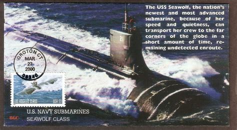 U. S. Navy Submarines, USS Seawolf, First Issue USA