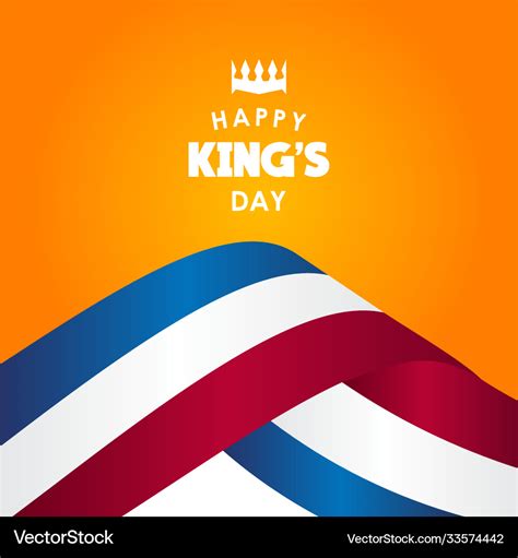 Happy kings day template design Royalty Free Vector Image