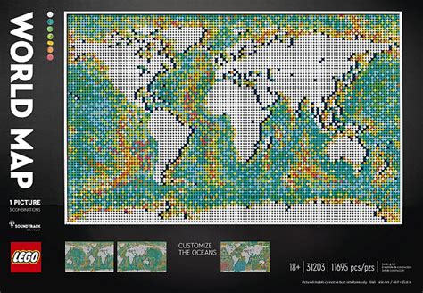 Customizing the LEGO Art World Map Mosaic