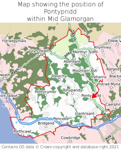 Where is Pontypridd? Pontypridd on a map