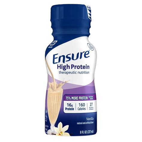 Ensure High Protein Nutritional Shake with 16g of High-Quality Protein ...