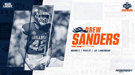 Broncos draft LB Drew Sanders with 67th-overall pick