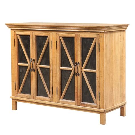 Rustic Solid Wood 4 Door Handcrafted Sideboard.