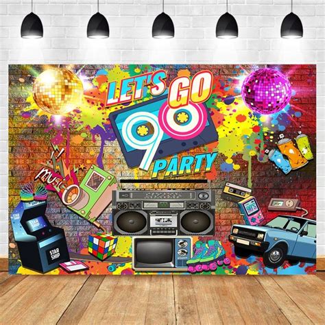 90s photo backdrop | Movie themed party, Retro theme party, Retro theme ...