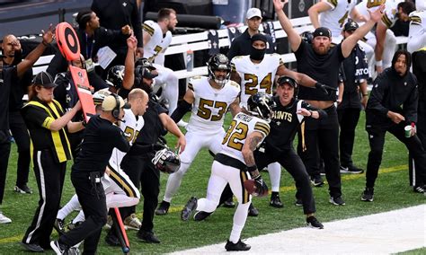 WATCH: Tyrann Mathieu bags his first interception in a Saints uniform