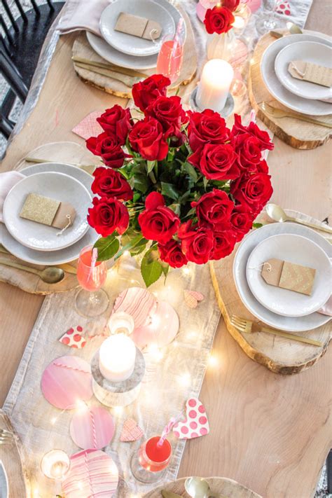 Classy Valentine's Day Table Decor - Taryn Whiteaker Designs