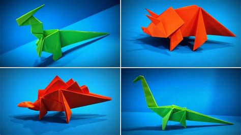 Origami Dinosaur Collection | How to Make a Paper Dinosaur | Easy ...