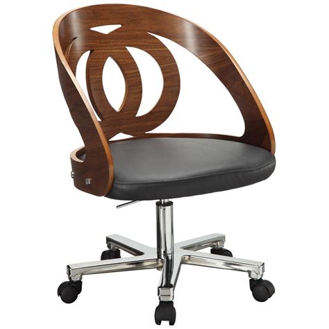 Spectrum Walnut Real Wood Veneer Office Chair