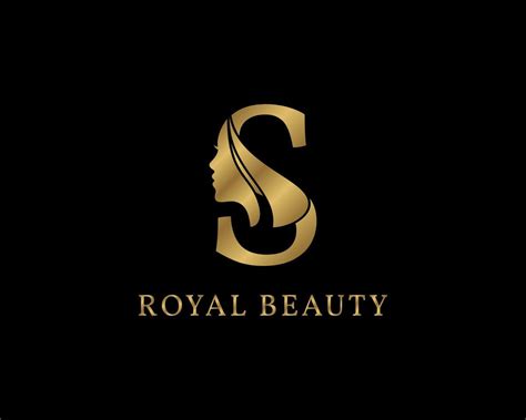 luxurious letter S beauty face decoration for beauty care logo, personal branding image, make up ...