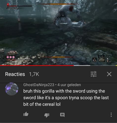 Sekiro guardian ape boss fight comments : r/BrandNewSentence