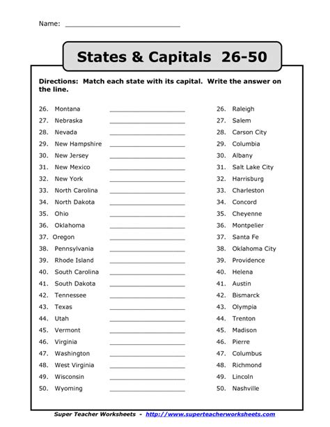 State And Capital Test