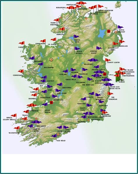 Map Showing Scottish Golf Courses - map : Resume Examples #4x2vpaaY5l