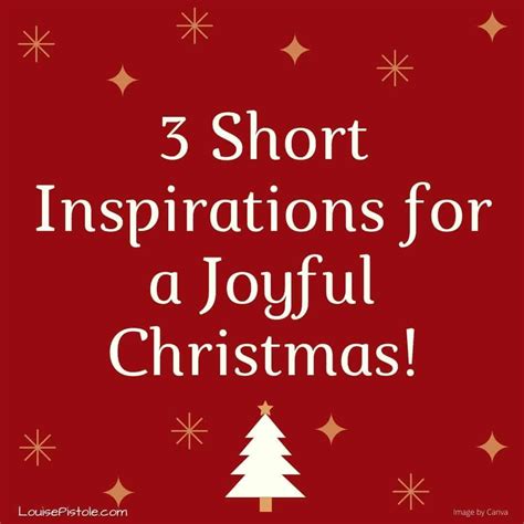 3 Short Inspirations for a Joyful Christmas! | Short inspirational christmas stories, A ...