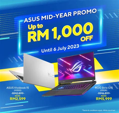 Enjoy up to RM1,000 price slash on ASUS laptops during the ASUS Mid-Year Promo campaign