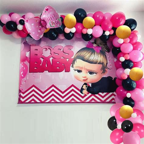 Buy 103 Pcs Boss Baby Theme Party Balloons Arch Garland Kit Boss Baby ...