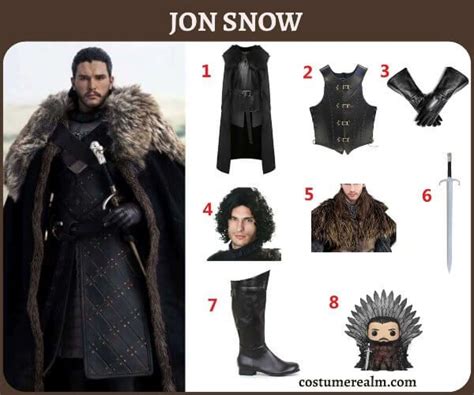 🐺 Jon Snow Costume | Halloween Guide | Costume Realm | Halloween kostüm ...