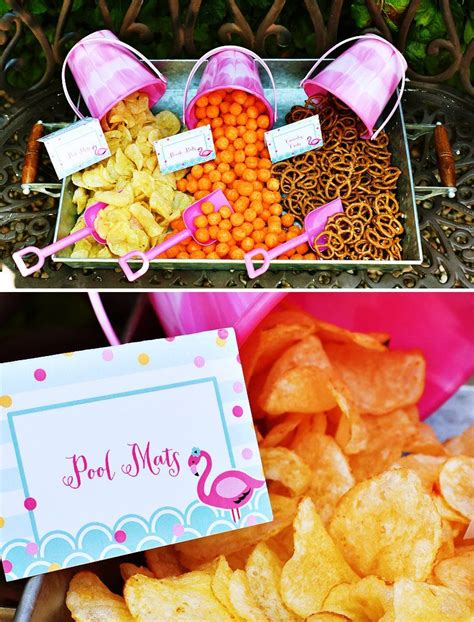 Chic & Creative Pink Flamingo Pool Party // Hostess with the Mostess® | Beach birthday party ...