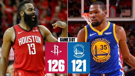 James Harden takes over in OT | Rockets vs. Warriors Game 3 | 2019 NBA Playoff Highlights - YouTube