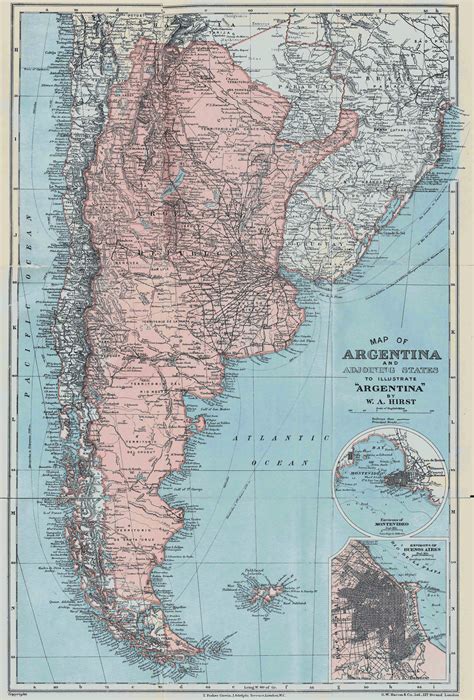 Large detailed old map of Argentina - 1900 | Argentina | South America | Mapsland | Maps of the ...