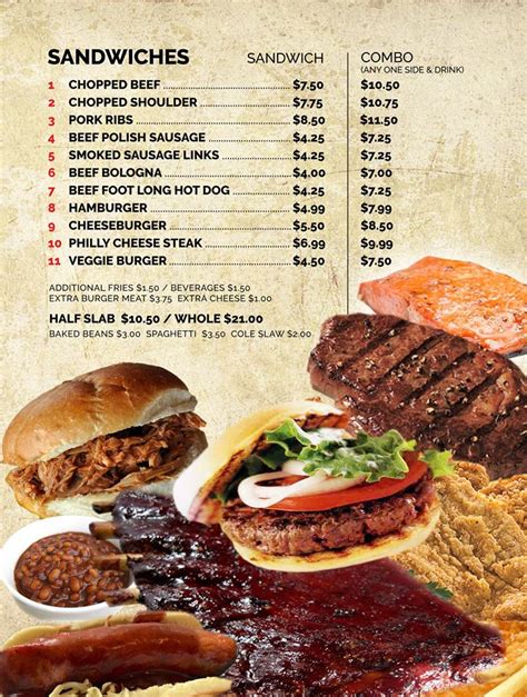 Smoky City BBQ: Menus