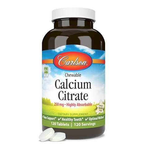 Calcium Chewables | Vanilla Flavor | Carlson Labs