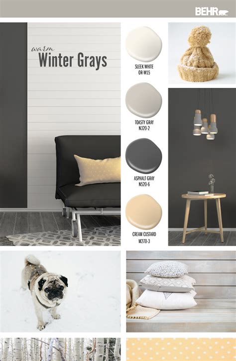 Warm Winter Grays Color Palette | Colorfully BEHR