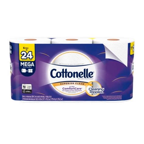 Cottonelle Ultra Comfort Care Mega Roll Bath Tissue, 6 rolls - King Soopers