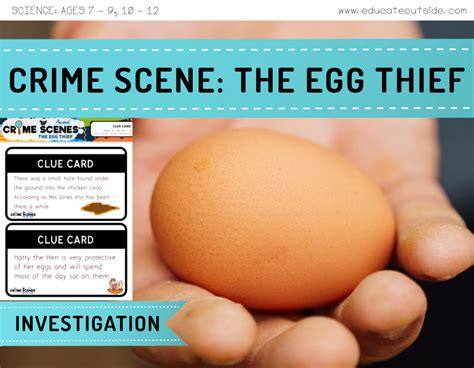 Crime Science: The Egg Thief - Outdoor Investigation - Educate Outside