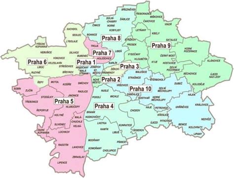 Prague Map Regions