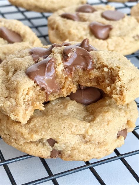 No Flour Peanut Butter Chocolate Chip Cookies - Together as Family