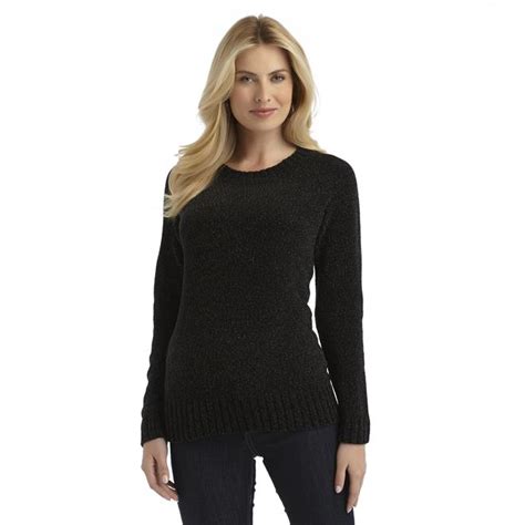 Basic Editions Women's Chenille Sweater