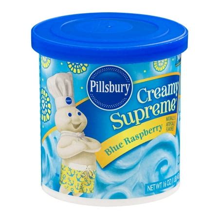 Pillsbury Creamy Supreme Frosting Blue Raspberry, 16.0 OZ - Walmart.com