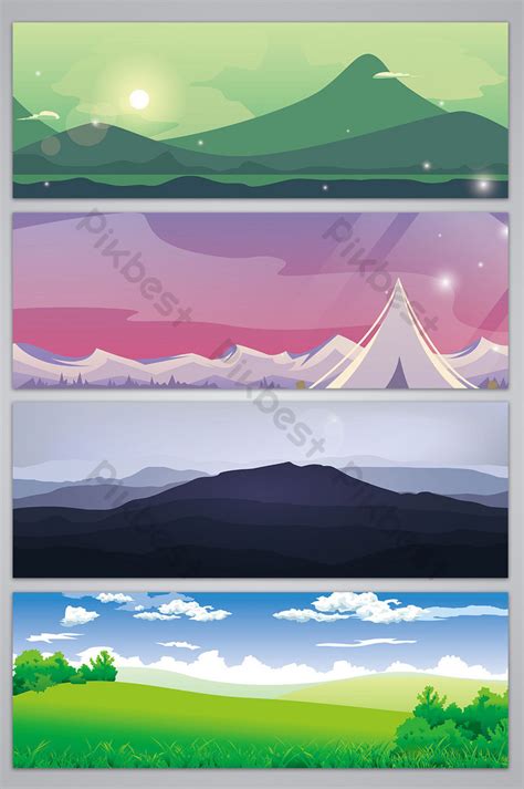 vector landscape advertising background | Backgrounds AI Free Download ...