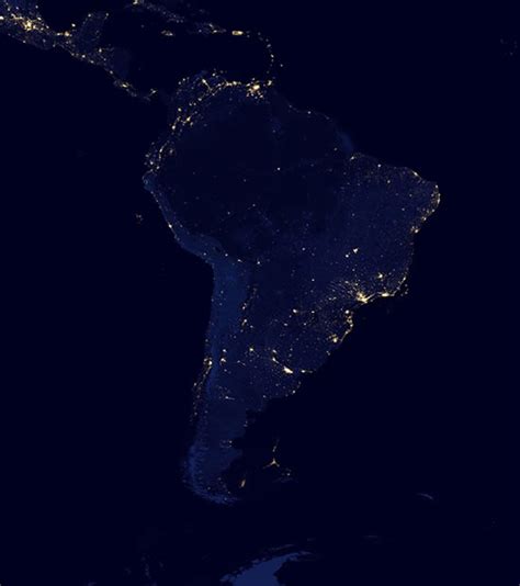 Night Satellite Photos of Earth, U.S., Europe, Asia, World