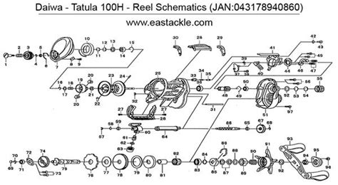 Daiwa Reel Parts Diagram