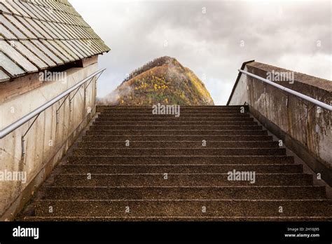 Stairway to heaven. Fjaerland in Norway Stock Photo - Alamy