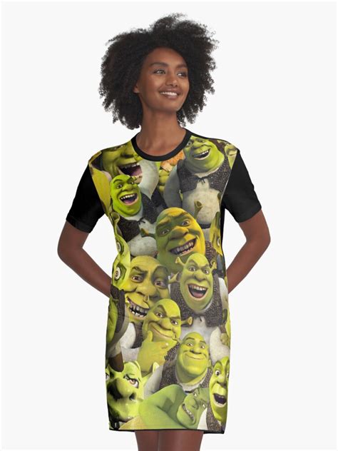 "Shrek Collage " Graphic T-Shirt Dress by llier4 | Redbubble