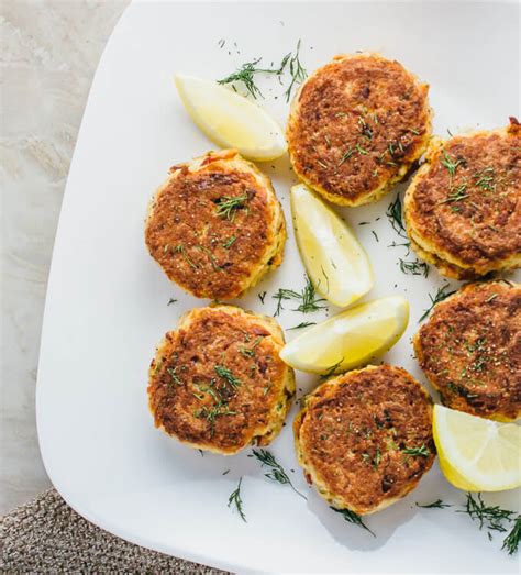 Easy Crab Cakes Stuffed with Smoked Salmon - Savory Tooth