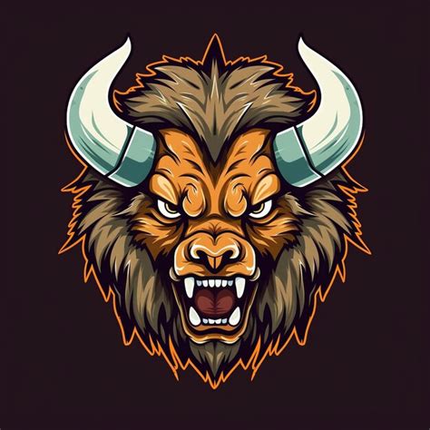 Premium AI Image | Bull mascot for sports team