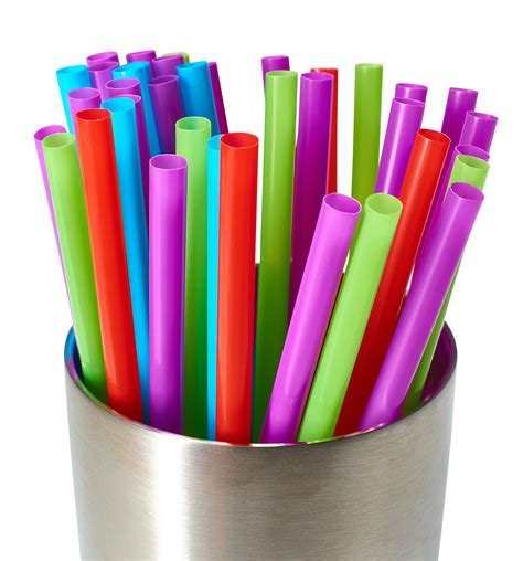 Drinking Straws 500 Count BPA-Free Multi-Colored Disposable Plastic ...