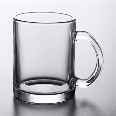 Acopa Customizable Glass Coffee Mug: WebstaurantStore