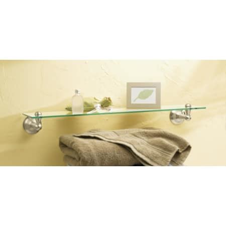 Moen DN6890BN Brushed Nickel Glass Shelf from the Sage Collection ...