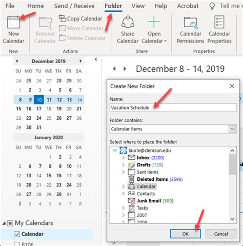 How to Secondary Calendar in Outlook Exchange