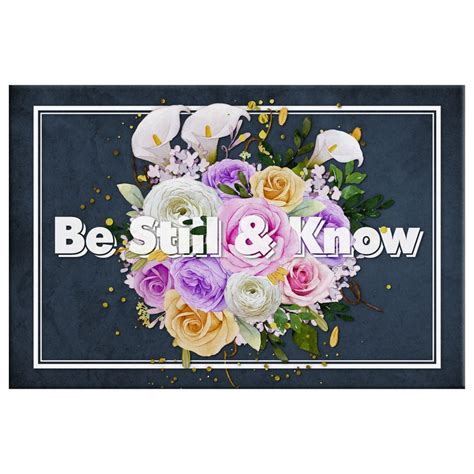 Be Still And Know Canvas Wall Art, Christian Wall Art Decor - Christ ...